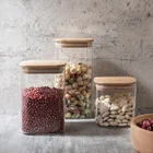 Mason Tea Jar Buy Glass Jars Mason Sealed Storage Transparent Square Container Coffee Tea Jar Bamboo Glass
