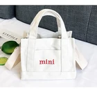 Bag Bags Mini Tote Bag Woman's Canvas Material Single Shoulder Crossbody Bags