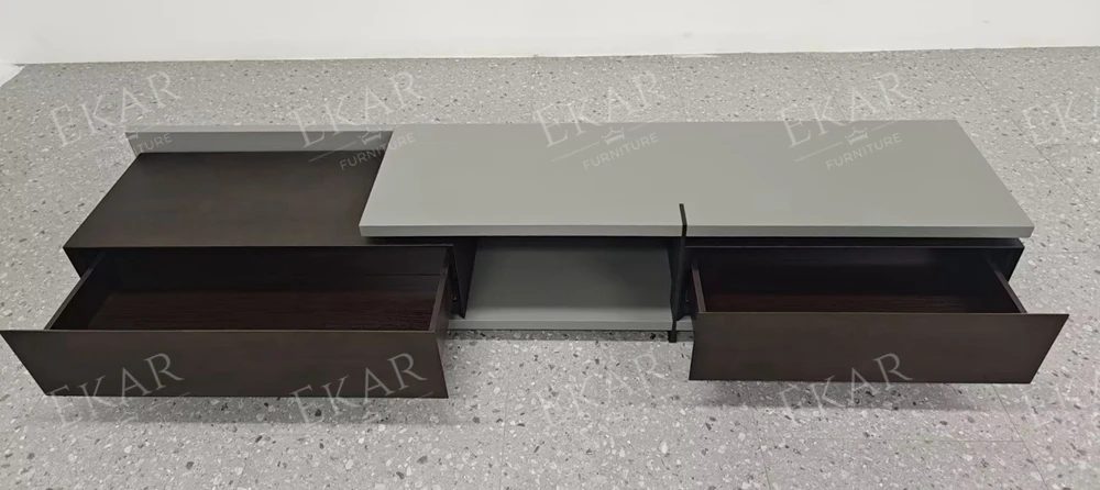 product aura floating tv stand minimalist media console with hidden storage solid wood metal frame for modern living rooms-8