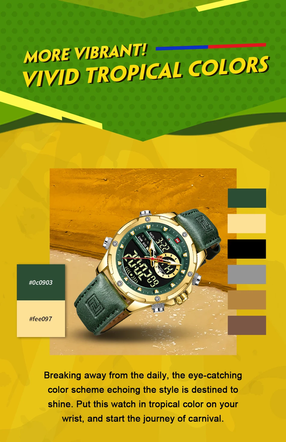 NAVIFORCE 9208 Luxury Original Watches For Men Casual Sports Chronograph Alarm Quartz Wrist Watch Leather Waterproof Clock