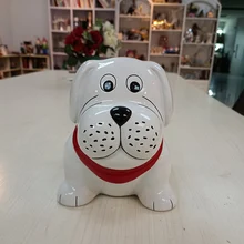 China factory direct dogs cartoon cute bank money box unicorn money box ceramic saving box resin White dogs
