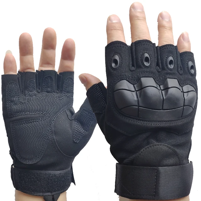 Manufacturer's direct sales of soft shell combat shooting training outdoor motorcycle half finger tactical gloves