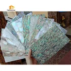 Pearl Shell Mother Of Pearl Shiny Painted Surface Flexible Flat Double-Sided Adhesive Shell Veneer Sheet