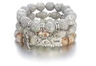 Bracelet Bracelet New Bracelet Simple Bohemian Beaded Elephant Wings Love LOVE Pattern Round Ball Bracelet