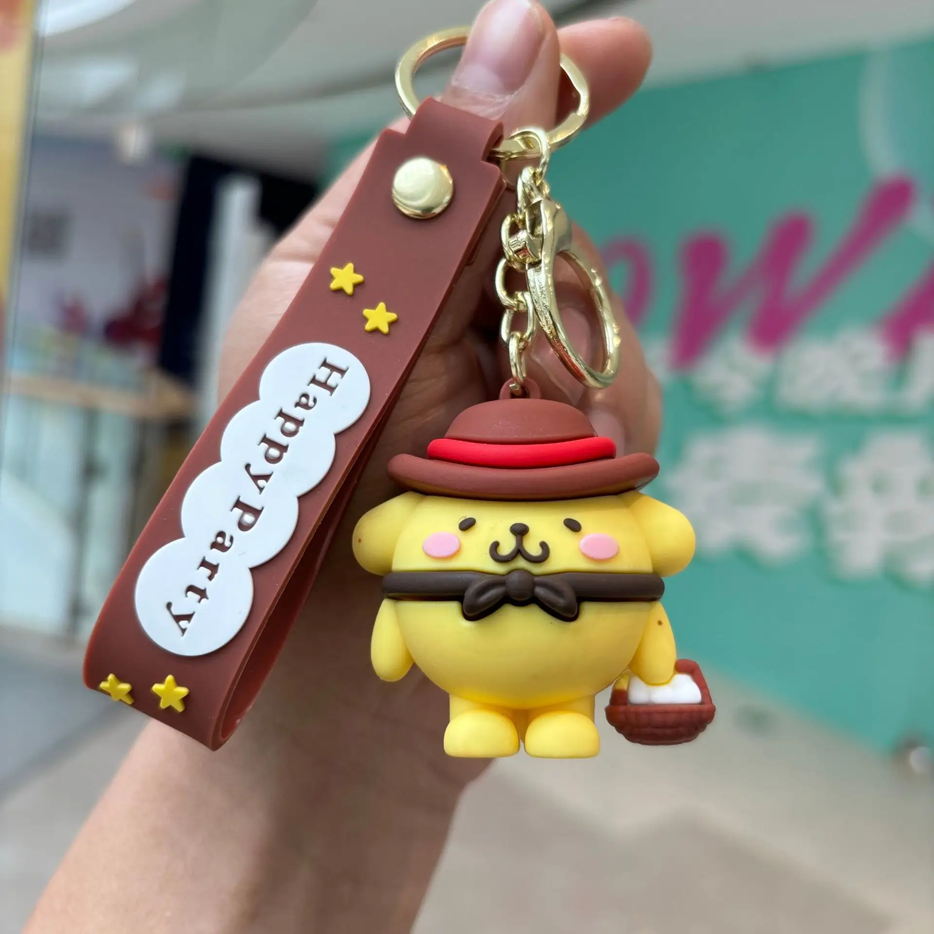 2024 manufacturer 3D pvc plastic kids cute cartoon designer car key chain ring gift creative kuromi girl toy keyring keychain