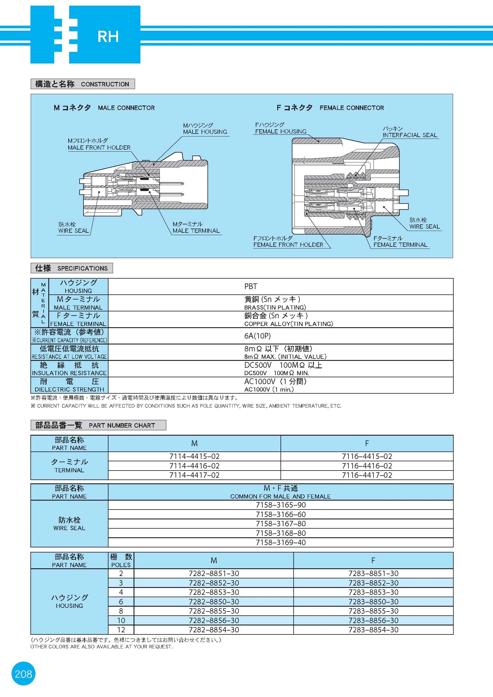 2 Pin Waterproof ABS Sensor Plug with PA66 Material for Nissan Automotive Connector