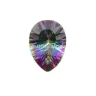 Mystic Topaz Topaz Good Guality Pear Concave Cut 12*8mm Natural Rainbow Mystic Topaz Gemstones