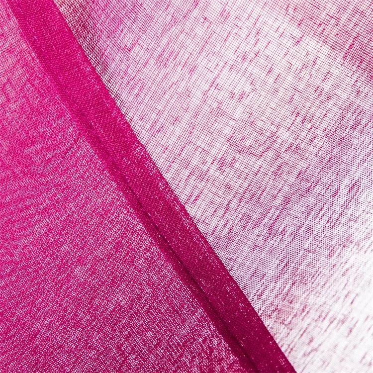 Eco-friendly violet textile polyester sheer curtains fabric for living room