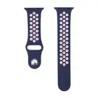Dual Dual Color Watch Straps Silicone Mesh Wrist Watch Band For Apple Watch