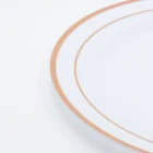 Wedding Cheap Rose Gold Wholesale Plastic Decorative Plastic Plates Wedding