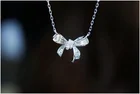 Wholesale Fashion Ladies Jewelry Necklace Bowknot Charms Gold Jewelry Necklace