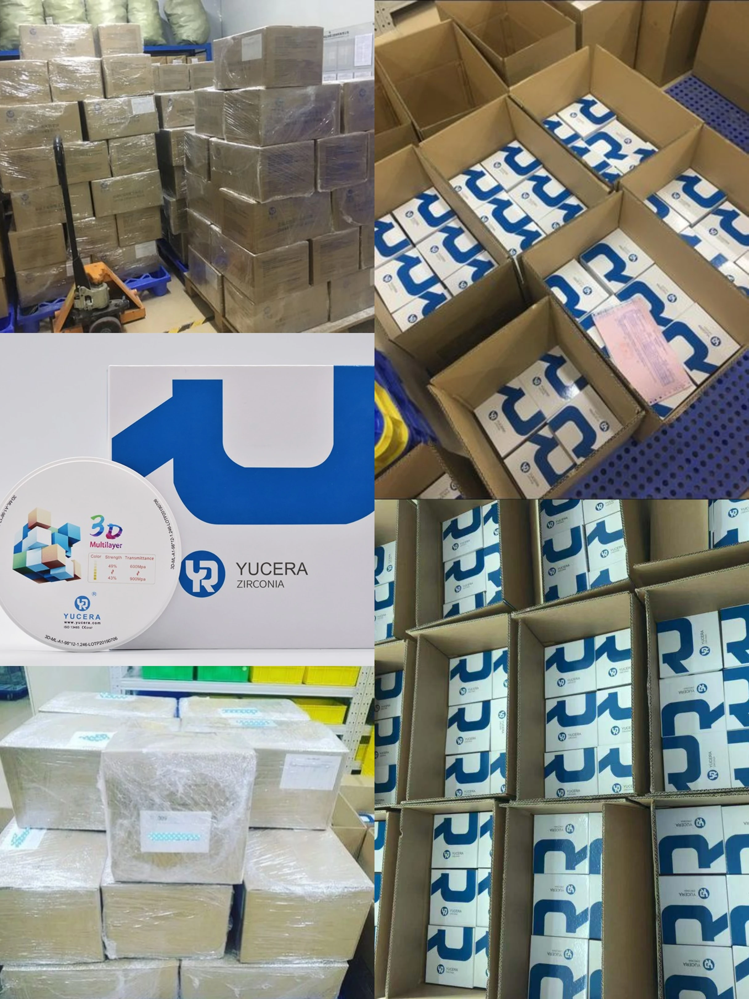 Yucera Dental 3D-Plus Zirconia AG System Cad Cam Dental Zirconia Bloque Para Lab