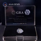 Pear 5.5*8.5mm Factory Price $20 Pear Moissanite GRA Certificate C C DE Color VVS White Pear Shape Moissanite Stone