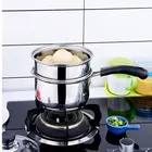 Steel Pot Stainless Steel Color Stainless Steel Steamer Pot 2 Layer Steamer Stock Pot For Kitchen Daily Use