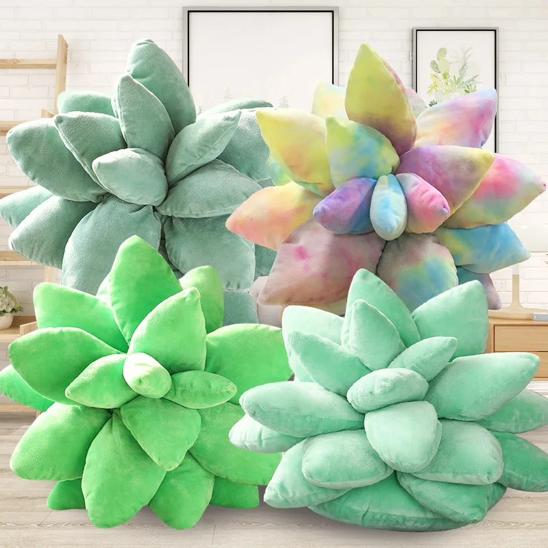 Net celebrity simulation plant succulent throw pillow plush toy office chair cushion creative female gift objects