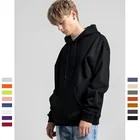 Black Men Hoodies Black Hoodies Men Wholesale Custom Logo Printed Black Men Hoodies High Quality