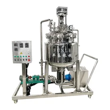 Hot sales Stainless steel belt heating vacuum homogenization emulsification tank equipped with stirrer