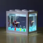 Mini Fish Fish Small Mini Table Aquaponics Led Fish Tank