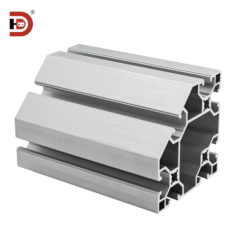 8080 Corner Squeezing Aluminum Profile Workbench Equipment Rack Aluminum Alloy Profile manufacture