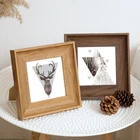 Frame Creative Nordic Wood Grain Set Frame Mounting Frame Hanging Wall 7 "8" Square Frame Customization