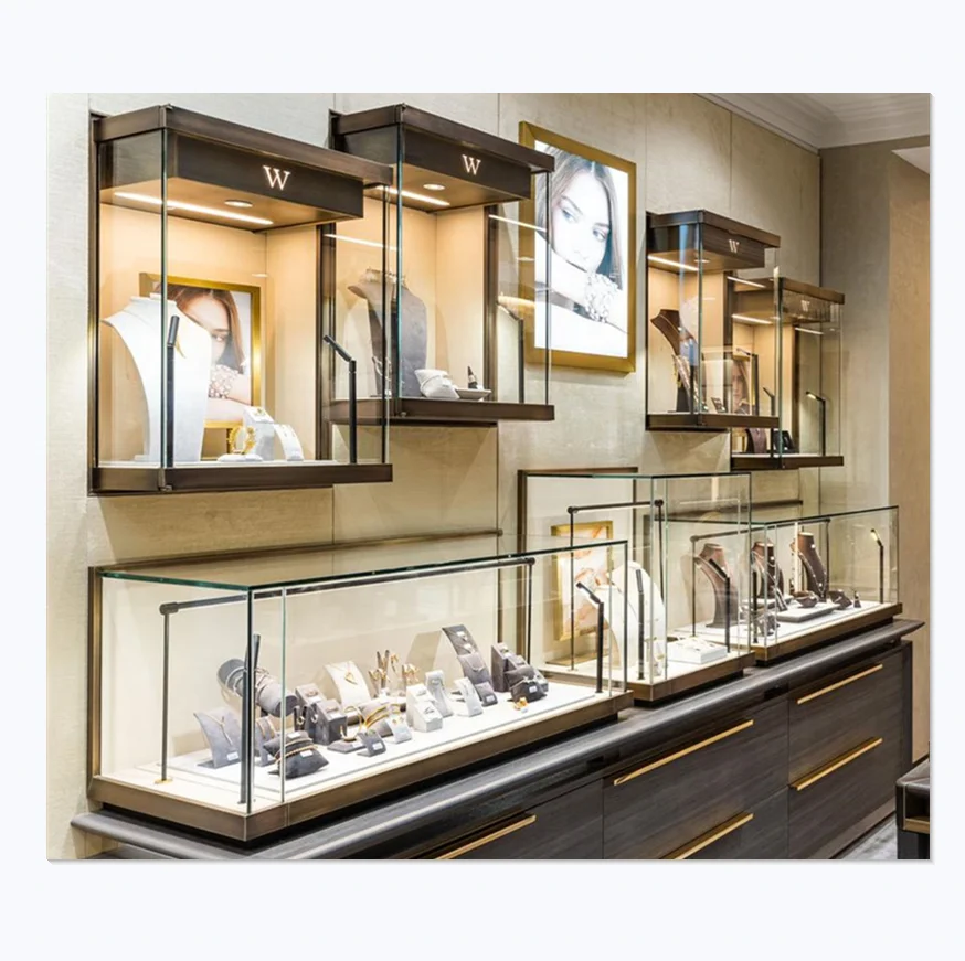 Popular Jewelry Shop Interior Design Ideas Wall Display Case Cabinet For Sale - Buy Wall Display Case,Wall Mount Case Display Jewelry Wall Display Case Mount,Wall Showcase For Jewelry Store Wall Display Jewelery
