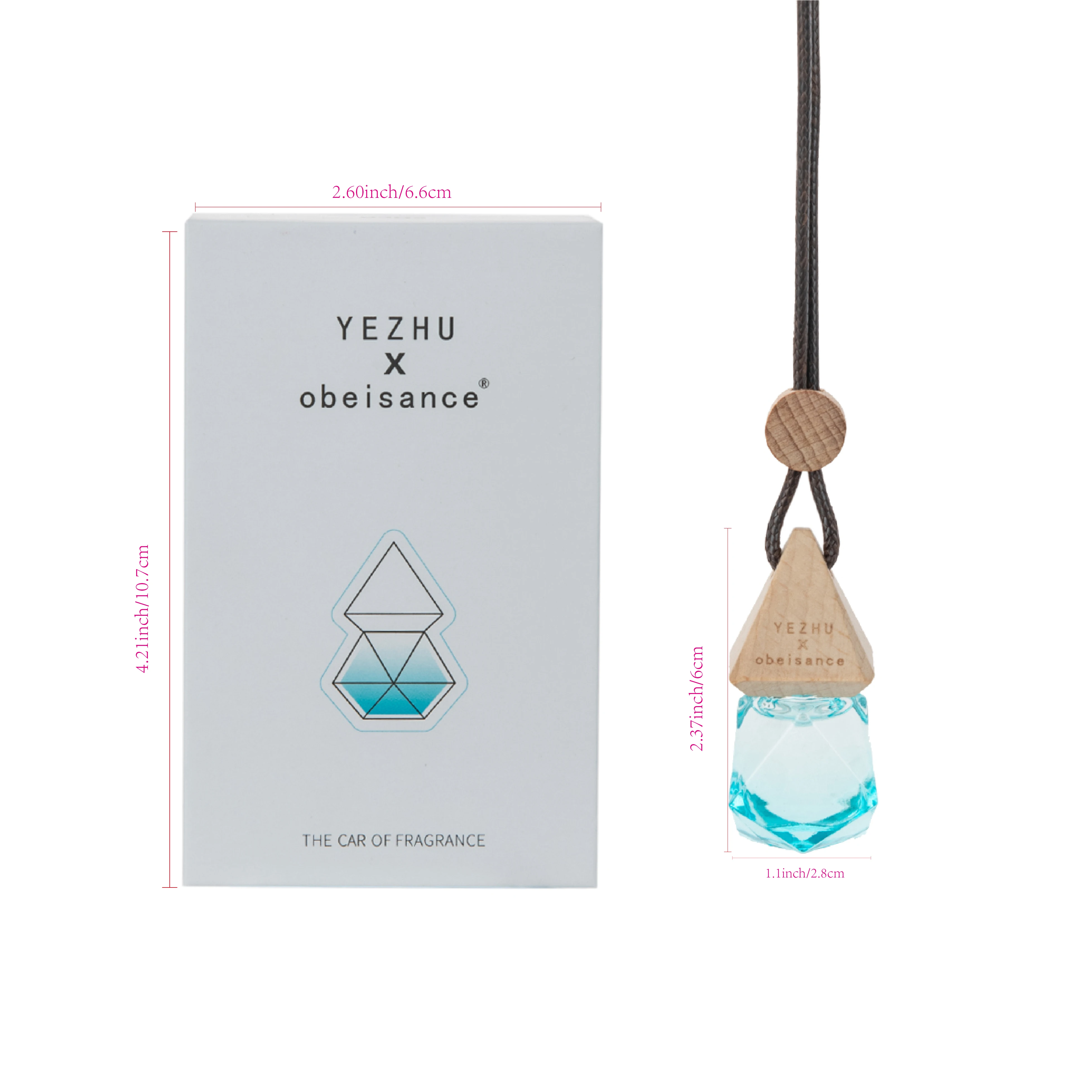 product hanging car air freshener car perfume diffuser essential oil aromatherapy fragrance pendant glass bottle perfume-10