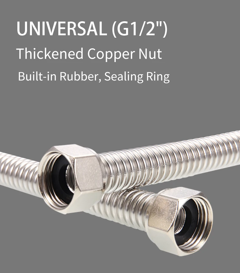 304 Stainless Steel Corrugated Hose Flexible Metal Pipe for Gas Water High Temperature Resistance Durable supplier