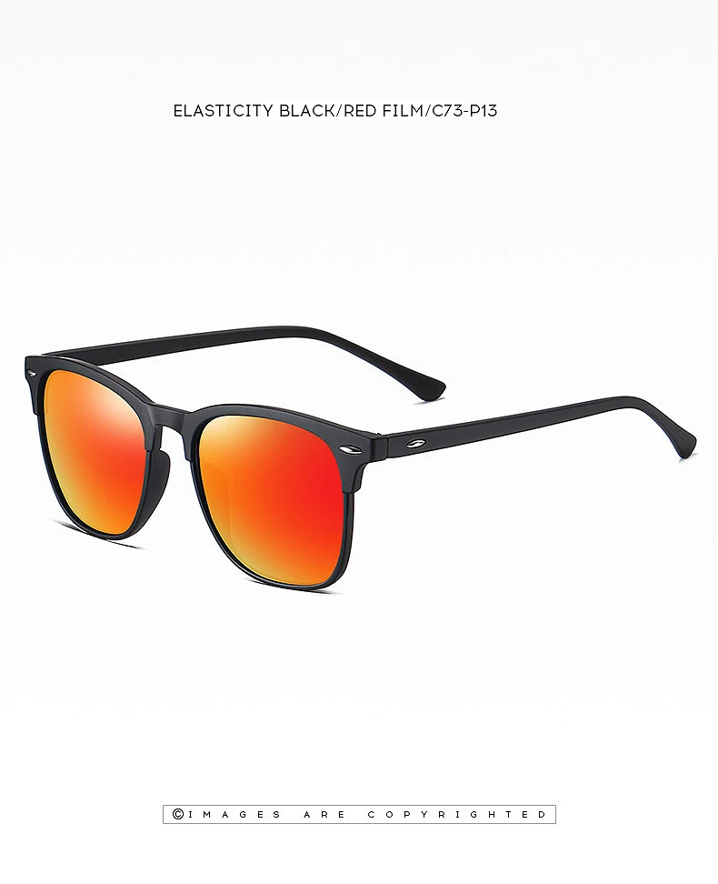 Classic Square Sunglasses For Men And Women – Polarized UV400 Protection For Driving, Fishing, Or Beach Days