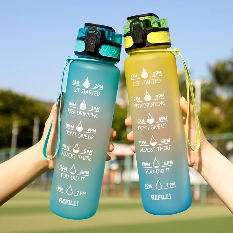 32OZ BPA Free Tritan Water Bottle Kids Travel Sports Water Bottle children 1liter Reusable Drinking Plastic Bottle
