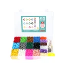 Mini Customized Mini Hama Beads PE Non-toxic 19 Colors Tray Artkal Beads 5Mm Hama Bead Set