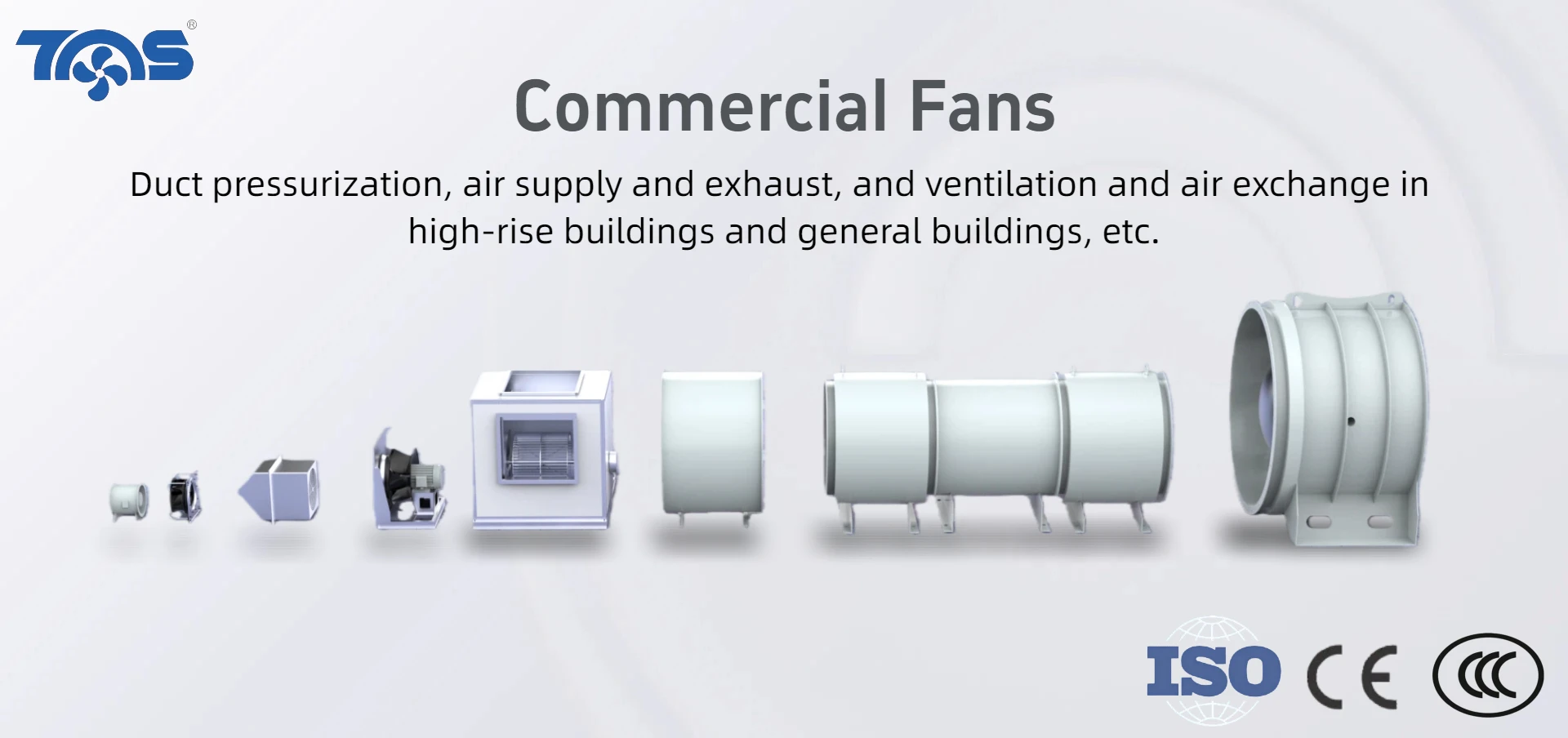 Mixed Flow Fan, 220V-480V, Electric - detail 2