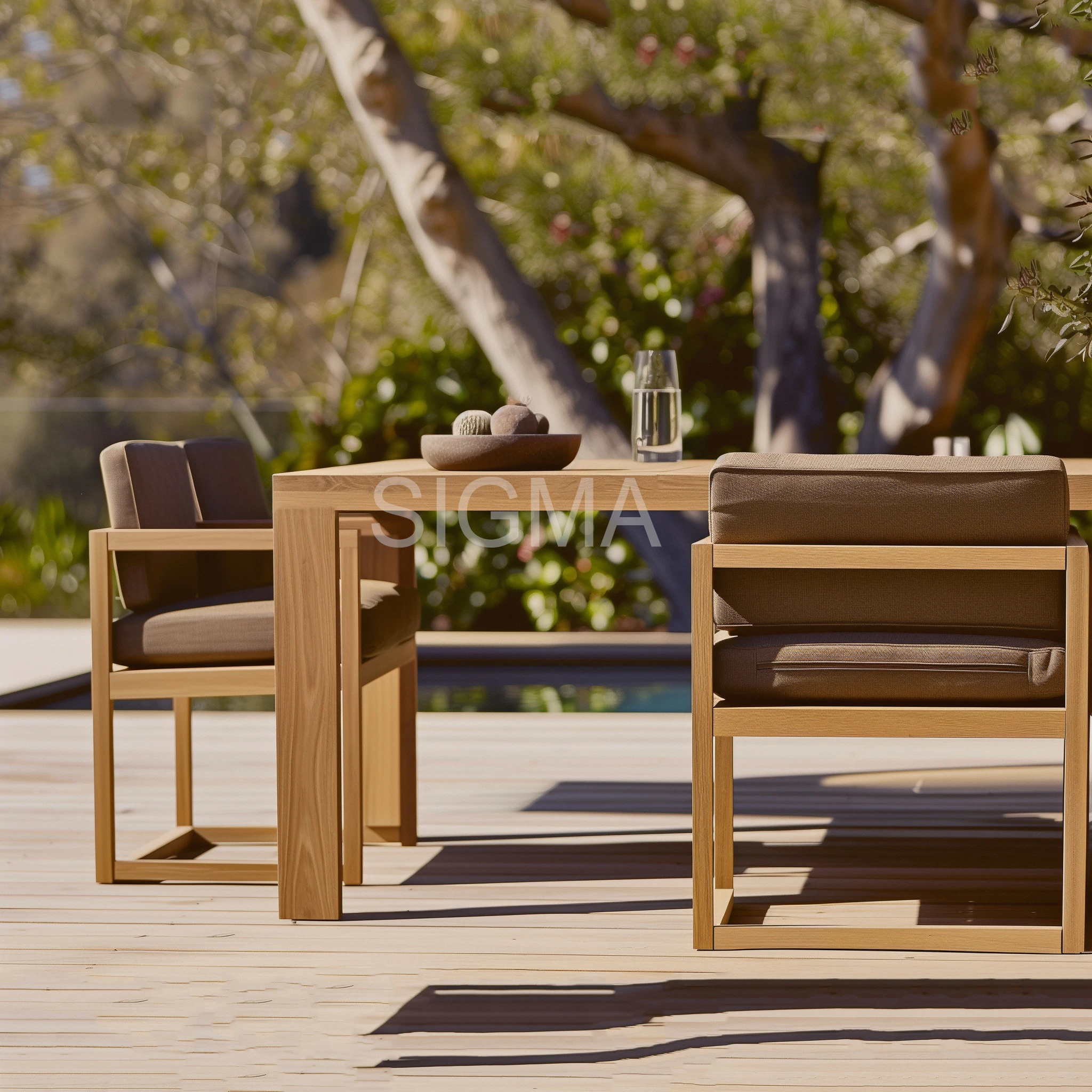 Customized service sofa sectional garden sofas Teak outdoor garden furniture patio sofa set outdoors furniture coffee table