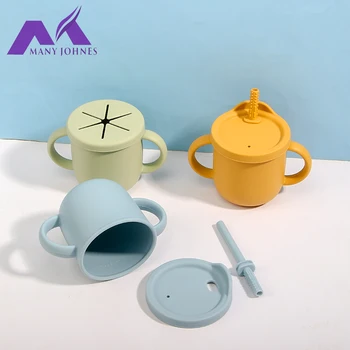 Food Grade Silicone Kids Baby Water Drinking Cup Snack Cup Silicone for Kids Baby