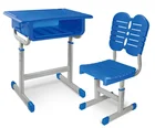 School School Chair Desk 2021 New Model Single School Desk And Chair High Quality Environmental Adjustable Height