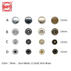 Button Button Factory 15mm Cap With 831# Under Part Brass 4 Part Snap Button