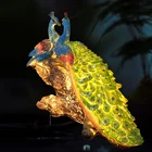Little Peacock Resin Luminous Sculpture Lamp