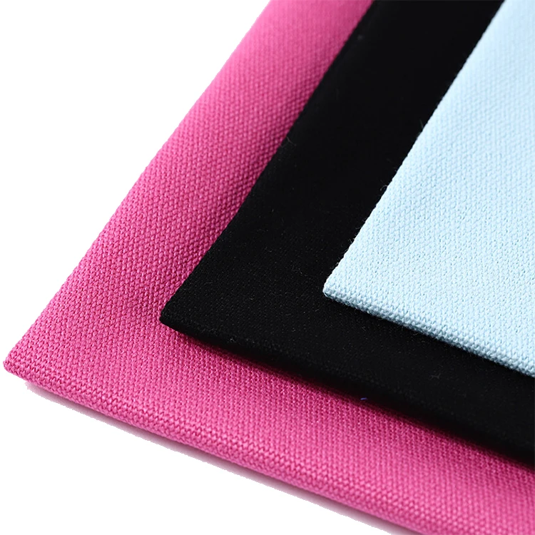 Custom 6oz 8oz 10oz 12oz 12oz wear-proof Solid Color 100% Printed Cotton Canvas Fabric