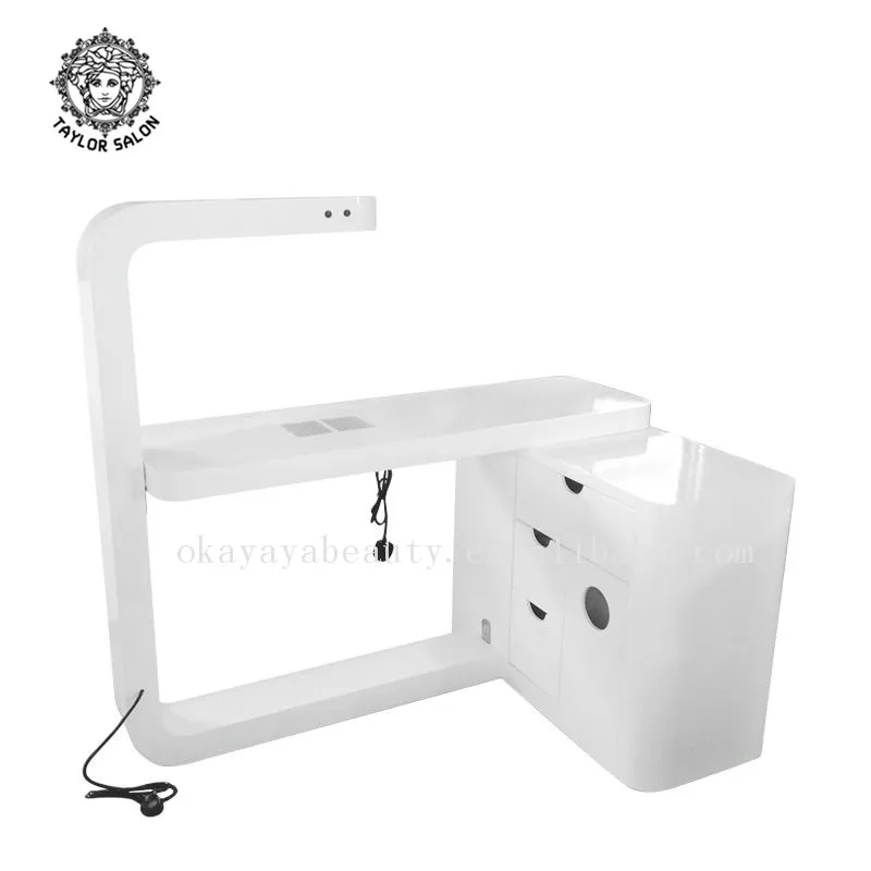 Ksl Professional Modern Vented Nail Salon Manicure Tables For Wholesale
