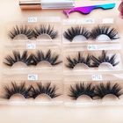 Eyelashes Premade Natural 6d Mink Eyelashes 20mm Lashes Black Cotton Strip Faux Mink Eyelashes