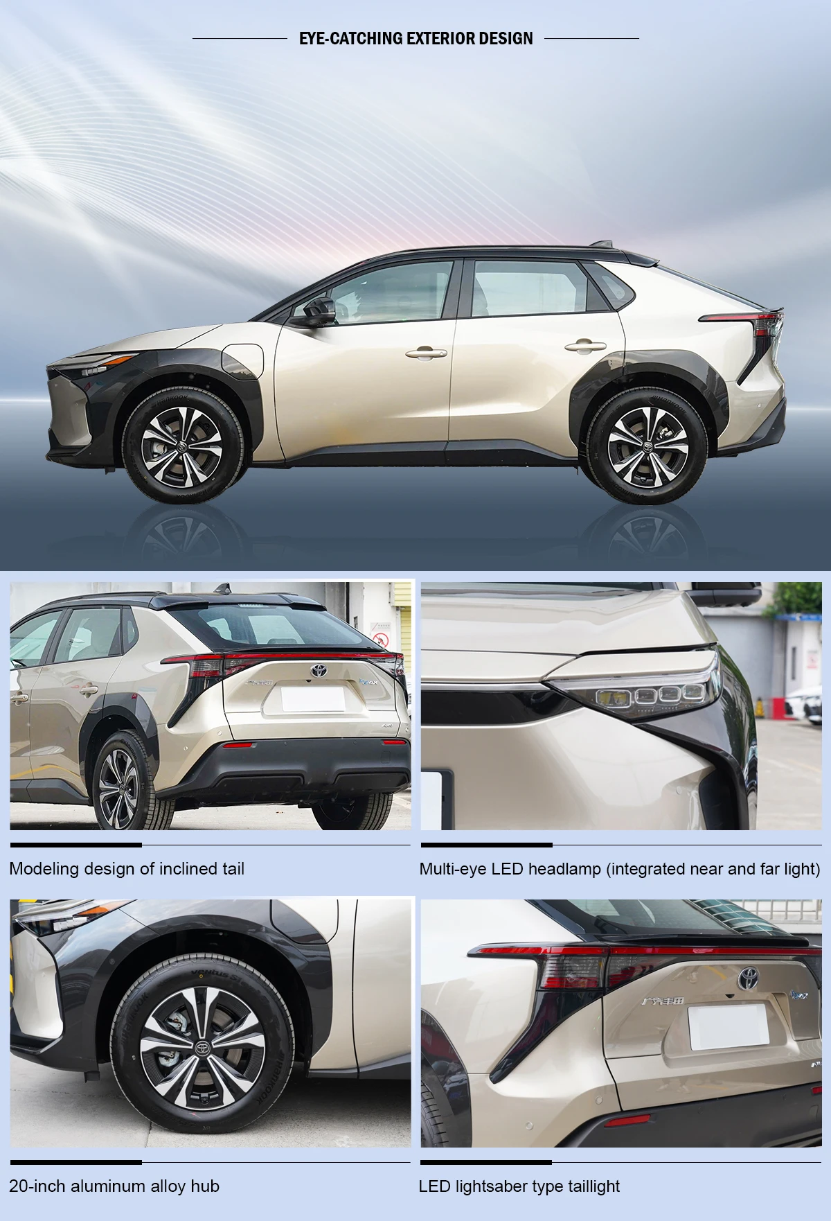 2024 Faw Gac Toyota Bz4x Pro 4wd Full Electric Suv New Energy Vehicle ...