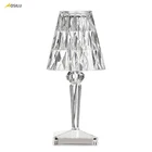 Led Lamp Modern Luxury Crystal Home Hotel Decoration Nature White LED Crystal Table Lamp