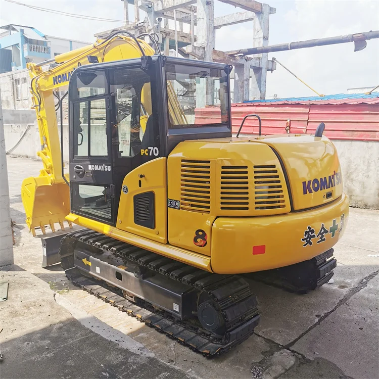Used Komatsu PC70 Excavator with 48.5KW Power 0.3m³ Bucket Capacity and 7000 KG Machine Weight