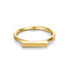 Gold Finger Ring JUJIE Cheap Online Stainless Steel Gold Plated Finger Ring For Woman