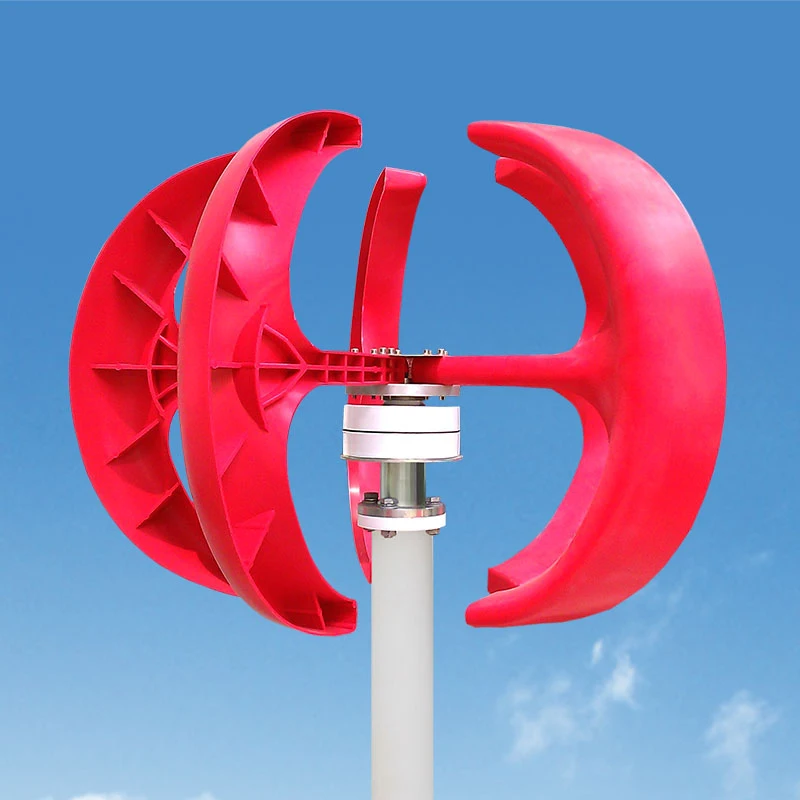 300W 12V Lantern Wind Turbine Windgenerator Vertical Axis Effective Clean Energy 