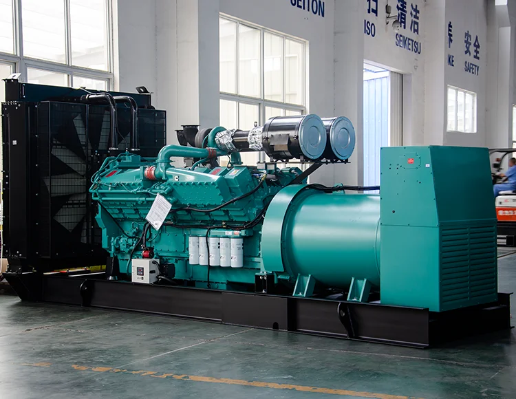 With Cummins engine KTA50-GS8 diesel power generator set 1500kva Generator 1200kw electric power plant