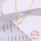 Silver Pendant Silver HYH New 925 Silver Simple Cz Pendant Necklace