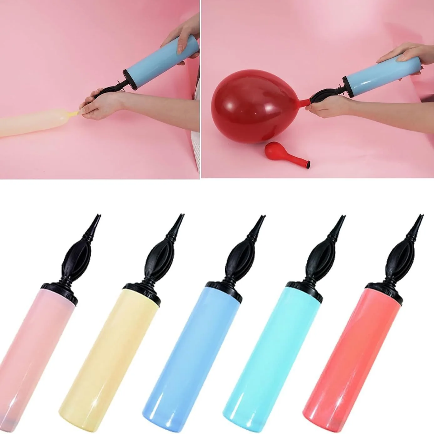 Macaron Hand Push Pump Two-way Hand Push Balloon Inflator Pump Inflator Wholesale