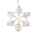 Decoration Light 12L Christmas Snowflake Decoration Light Warm Light Copper Wire Light Acrylic Battery Light