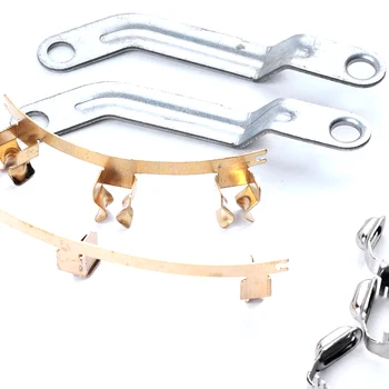 custom sheet metal product fabrication galvanized chrome metal sheet bending parts brass stamping metal bracket frame