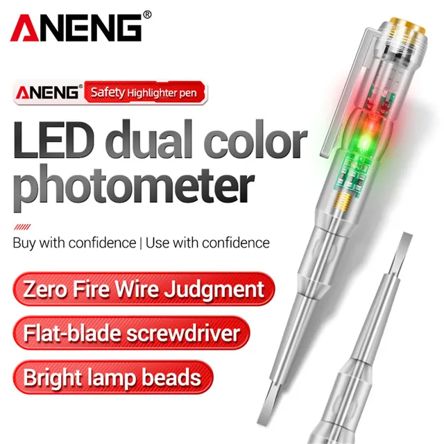 ANENG B11 Voltage Detector test Pen Induced Electric Screwdriver Probe Zero Live Wire Detection Sensor Household Tester